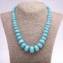 Collar «Turquesa» discos ajustables, diámetro 8–20 mm (±), longitud 48 cm