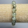 Pulsera de prehnita, piedra natural, cuentas lisas, diámetro 8 mm+-, longitud 18 cm+- (elástica)