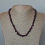 Collar de granate, trozos de piedra natural, diámetro 8×3 mm ±, longitud 47 cm ±