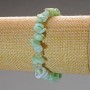 Pulsera de amazonita, fragmentos de piedra natural, tamaño 9×3 mm, longitud 18 cm (elástico)